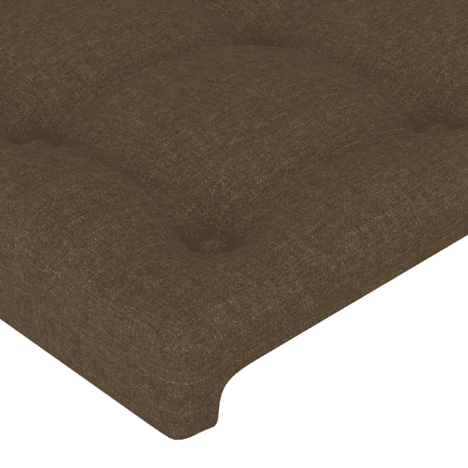 vidaXL Cabeceira de cama c abas tecido 93x23x7888 cm castanho-escuro vidaXL Cabeceira de cama c abas tecido 93x23x7888 cm castanho-escuro