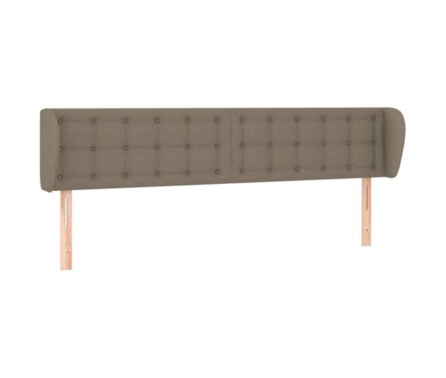 Vidaxl cabecero de tela gris taupe 163x23x78/88 cm