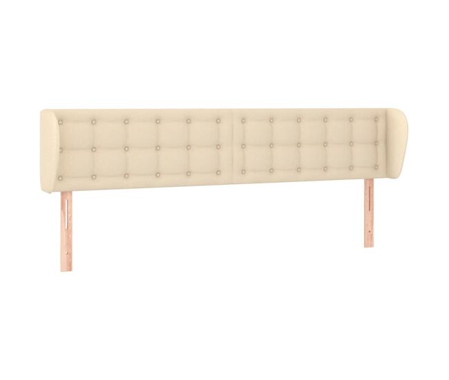 Vidaxl cabecero de tela color crema 163x23x78/88 cm