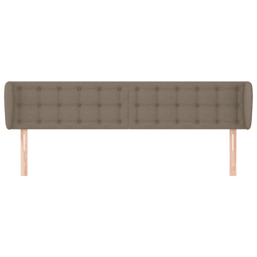 vidaXL Cabeceira cama abas tecido 183x23x7888 cm cinzento-acastanhado vidaXL Cabeceira cama abas tecido 183x23x7888 cm cinzento-acastanhado