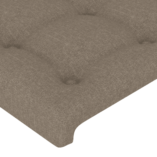 vidaXL Cabeceira cama abas tecido 183x23x7888 cm cinzento-acastanhado vidaXL Cabeceira cama abas tecido 183x23x7888 cm cinzento-acastanhado