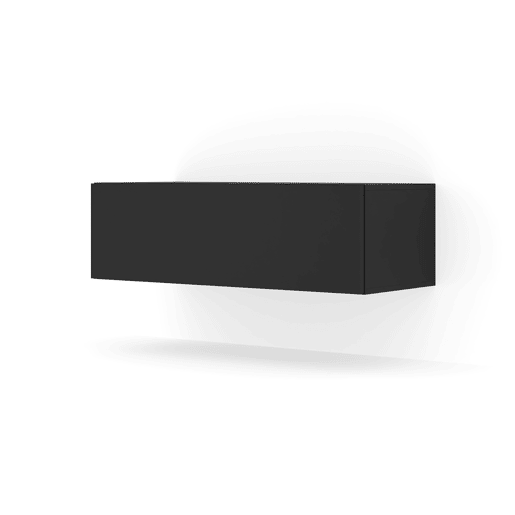 Móvel TV de parede com 1 porta 100 cm Bali Preto