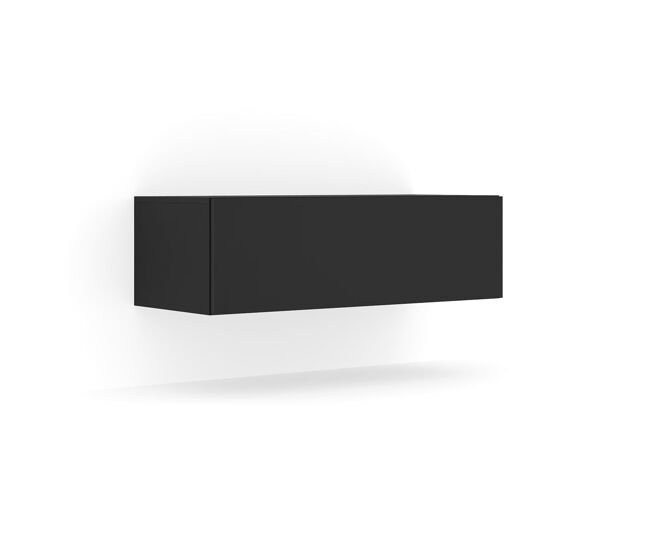 Mueble TV de pared 1 puerta 100 cm Bali Negro