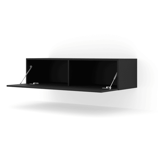 Móvel TV de parede com 1 porta 120 cm Bali Preto