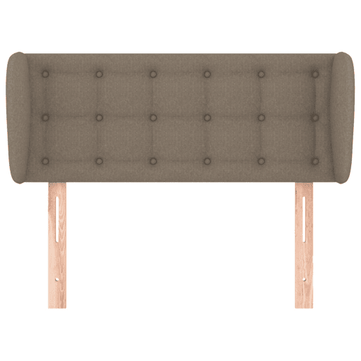 vidaXL Cabeceira cama abas tecido 103x23x7888 cm cinzento-acastanhado