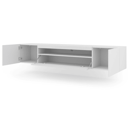 Móvel de parede para TV Aurus Branco com 3 portas, 200 cm