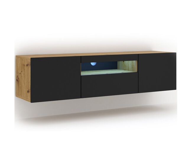 Mueble TV de pared 3 puertas LED Aurus 150