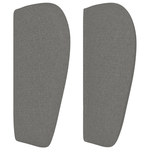 vidaXL Cabeceira de cama c abas tecido 93x23x7888 cm cinzento-escuro
