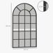 Espejo de Pared Vidrio, MDF HOMCOM Espejo de Pared Vidrio, MDF HOMCOM Negro