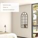 Espejo de Pared Vidrio, MDF HOMCOM Espejo de Pared Vidrio, MDF HOMCOM Negro