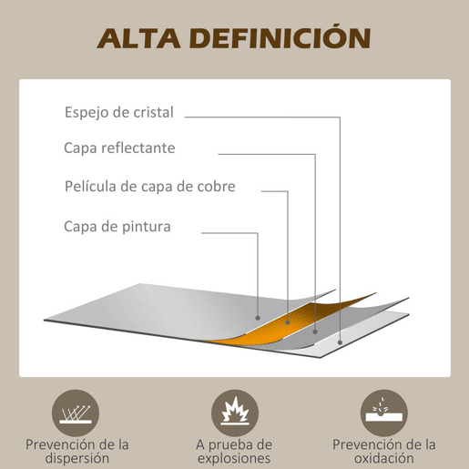 HOMCOM Espelho Decorativo de Parede 65x110 cm u2013 Espelho de Janela em Metal para Sala, Quarto, Entrada, Estilo Moderno, Preto