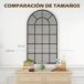 Espejo de Pared Vidrio, MDF HOMCOM Espejo de Pared Vidrio, MDF HOMCOM Negro