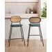 Beliani Silla de bar ADAVER Beliani Silla de bar ADAVER Beige