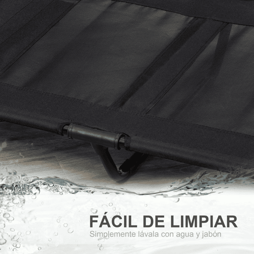 PawHut Cama Elevada para Cães Cama de Animais de Estimação com Malha Transpirável e Tecido Oxford para Exterior Interior Jardim Terraço 92x76x18 cm Preto
