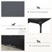 Cama Elevada Perro Tela Oxford, Metal PawHut Cama Elevada Perro Tela Oxford, Metal PawHut Negro