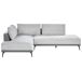 Beliani Sofá esquinero Poliéster MYKEN Beliani Sofá esquinero Poliéster MYKEN Gris Claro