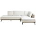 Beliani Sofá esquinero Poliéster MYKEN Beliani Sofá esquinero Poliéster MYKEN Crema