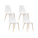 Beliani Silla de comedor TAKILMA Beliani Silla de comedor TAKILMA Transparente