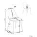 Beliani Silla de comedor TAKILMA Beliani Silla de comedor TAKILMA Transparente