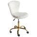 Beliani Silla de oficina MARGATE Beliani Silla de oficina MARGATE Blanco