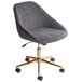 Beliani Silla de oficina BARDSDALE Beliani Silla de oficina BARDSDALE Gris Oscuro