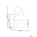 Beliani Lámpara de pared para exteriores BANKA Beliani Lámpara de pared para exteriores BANKA Negro