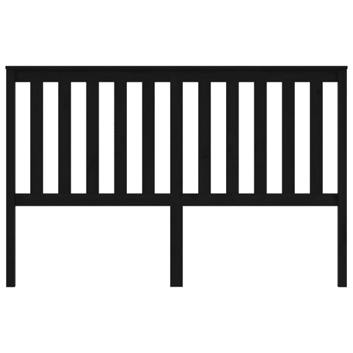 vidaXL Cabeceira de cama 166x6x101 cm pinho maciço preto vidaXL Cabeceira de cama 166x6x101 cm pinho maciço preto