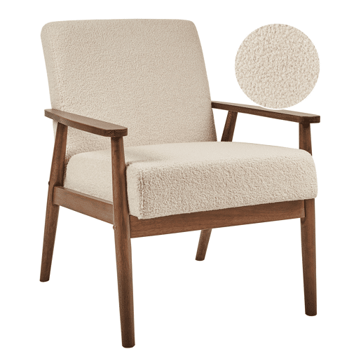 Poltrona ESRUM Bouclé Creme