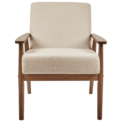 Poltrona ESRUM Bouclé Creme