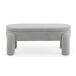 Banqueta-baul estructura y patas tapizadas en boucle Banqueta-baul estructura y patas tapizadas en boucle Gris Claro