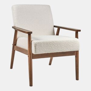 Poltrona ESRUM Bouclé Branco creme