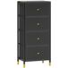 Cajonera de Tela MDF, Acero HOMCOM, hogar - muebles de dormitorio Cajonera de Tela MDF, Acero HOMCOM, hogar - muebles de dormitorio Negro