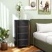Cajonera de Tela MDF, Acero HOMCOM, hogar - muebles de dormitorio Cajonera de Tela MDF, Acero HOMCOM, hogar - muebles de dormitorio Negro