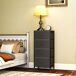 Cajonera de Tela MDF, Acero HOMCOM, hogar - muebles de dormitorio Cajonera de Tela MDF, Acero HOMCOM, hogar - muebles de dormitorio Negro
