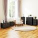 Cajonera de Tela MDF, Acero HOMCOM, hogar - muebles de dormitorio Cajonera de Tela MDF, Acero HOMCOM, hogar - muebles de dormitorio Negro