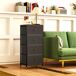 Cajonera de Tela MDF, Acero HOMCOM, hogar - muebles de dormitorio Cajonera de Tela MDF, Acero HOMCOM, hogar - muebles de dormitorio Negro