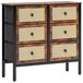 Cajonera de Tela MDF, Acero HOMCOM, hogar - muebles de dormitorio Cajonera de Tela MDF, Acero HOMCOM, hogar - muebles de dormitorio Rojo