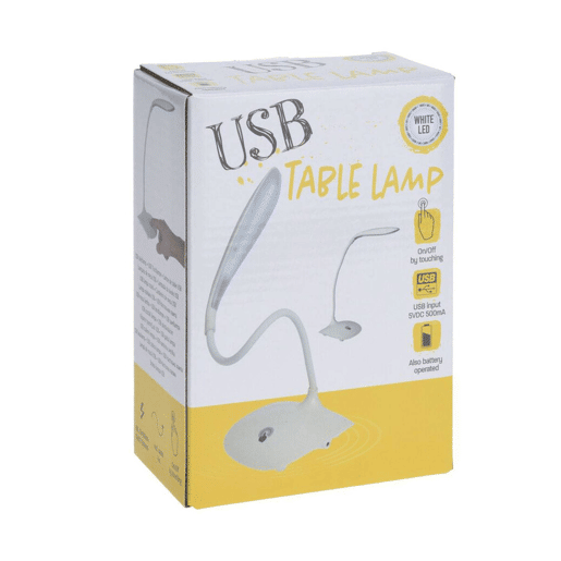 WELL HOME - Candeeiro de mesa USB branco Alt.44cm