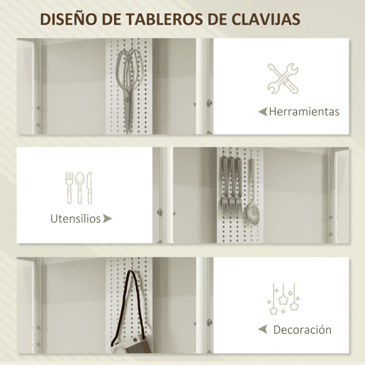 HOMCOM Estante de 4 Níveis Estante para Livros com Painel Perfurado e Estrutura Metálica Estante para Sala de Estar Estúdio Dormitório Escritório 100x35x160,5 cm Branco