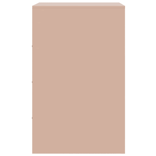 vidaXL Mesa de cabeceira 34,5x39x62 cm aço rosa