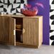 Aparador de 4 puertas efecto madera de mango, acanalado, 160cm Aparador de 4 puertas efecto madera de mango, acanalado, 160cm Madera