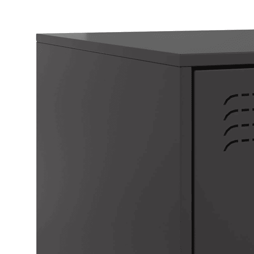 vidaXL Mesas de cabeceira 2 pcs 34,5x39x62 cm aço preto vidaXL Mesas de cabeceira 2 pcs 34,5x39x62 cm aço preto