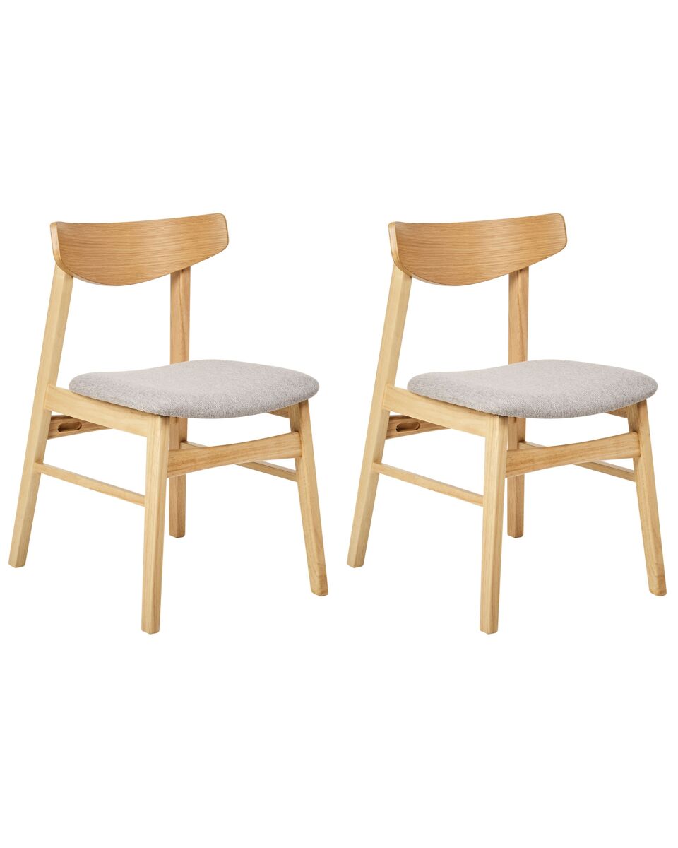 Beliani Silla de comedor SMILEY Gris