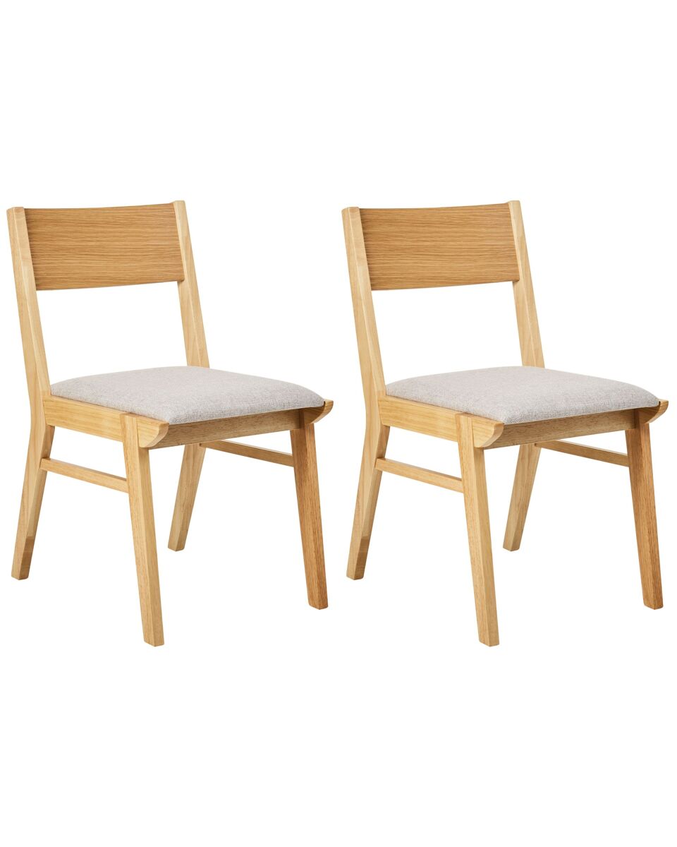 Beliani Silla de comedor ENOLA Gris Claro