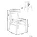 Beliani Silla de comedor CYNTHIANA Beliani Silla de comedor CYNTHIANA Beige
