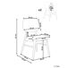 Beliani Silla de comedor ELAINE Beliani Silla de comedor ELAINE Beige