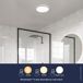 Plafón de techo LED para baños Theros 17W marca Nordlux Plafón de techo LED para baños Theros 17W marca Nordlux Cromo