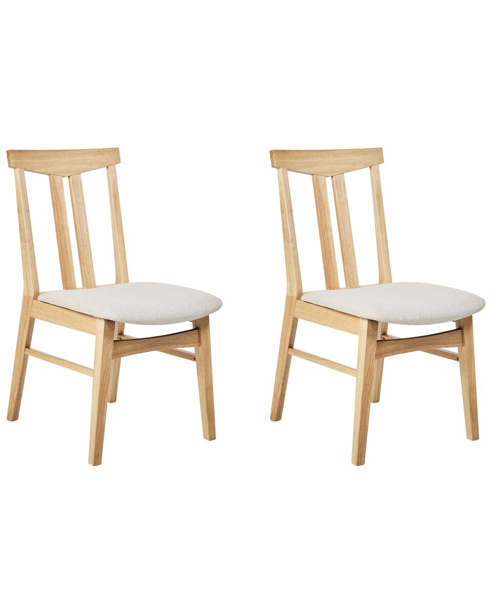 Beliani Silla de comedor AVALON Beige