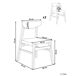 Beliani Silla de comedor SMILEY Beliani Silla de comedor SMILEY Gris