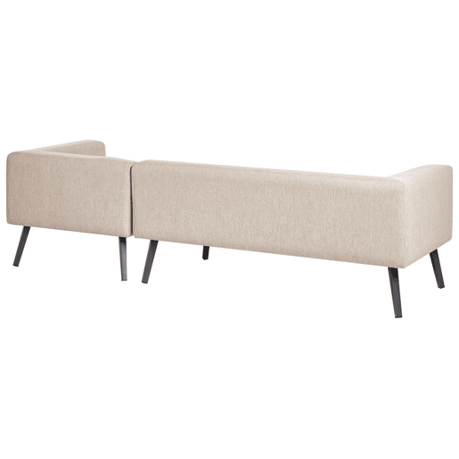 Conjunto de sofás de jardim de canto 4 lugares SORRIVOLI à esquerda Creme